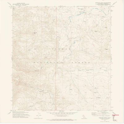 YellowMaps Babcock Peak CA topo map, 1:24000 Scale, 7.5 X 7.5 Minute, Historical, 1972, Updated 1974, 27.1 x 22 in - Tyvek