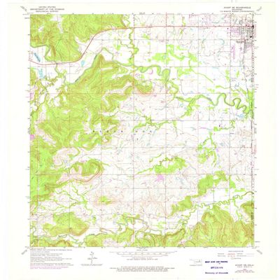 YellowMaps Avant SE OK topo map, 1:24000 Scale, 7.5 X 7.5 Minute, Historical, 1963, Updated 1976, 27.4 x 23 in - Tyvek