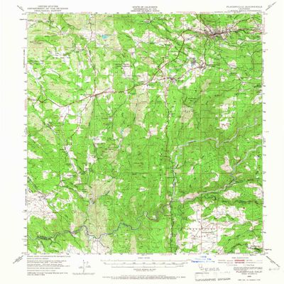 YellowMaps Placerville CA topo map, 1:62500 Scale, 15 X 15 Minute, Historical, 1949, Updated 1966, 20.8 x 16.6 in - Polypropylene