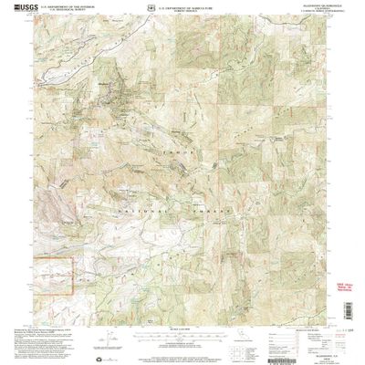 YellowMaps Alleghany CA topo map, 1:24000 Scale, 7.5 X 7.5 Minute, Historical, 2000, Updated 2003, 26.6 x 21.9 in - Polypropylene
