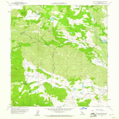 YellowMaps Aetna Springs CA topo map, 1:24000 Scale, 7.5 X 7.5 Minute, Historical, 1958, Updated 1961, 26.8 x 22 in - Polypropylene