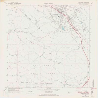 YellowMaps Atascadero CA topo map, 1:24000 Scale, 7.5 X 7.5 Minute, Historical, 1965, Updated 1966, 27.1 x 22.4 in - Tyvek