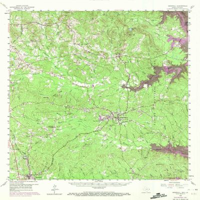 YellowMaps Hemphill TX topo map, 1:62500 Scale, 15 X 15 Minute, Historical, 1958, Updated 1972, 20.8 x 16.8 in - Polypropylene