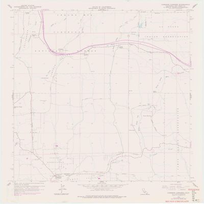 YellowMaps Cameron Corners CA topo map, 1:24000 Scale, 7.5 X 7.5 Minute, Historical, 1959, Updated 1978, 27.2 x 22.3 in - Polypropylene