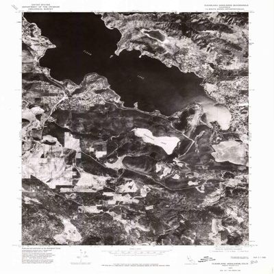YellowMaps Clearlake Highlands CA topo map, 1:24000 Scale, 7.5 X 7.5 Minute, Historical, 1977, Updated 1980, 26.6 x 21.4 in - Polypropylene