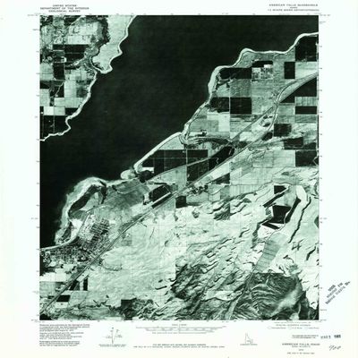 YellowMaps American Falls ID topo map, 1:24000 Scale, 7.5 X 7.5 Minute, Historical, 1976, Updated 1980, 26.8 x 21.5 in - Polypropylene
