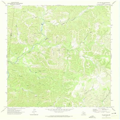 Joy Hollow TX topo map, 1:24000 Scale, 7.5 X 7.5 Minute, Historical, 1971, Updated 1974, 27.2 x 23.2 in - Polypropylene