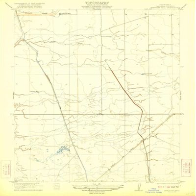 Kentucky Well CA topo map, 1:31680 Scale, 7.5 X 7.5 Minute, Historical, 1922, 19.6 x 16.4 in - Polypropylene