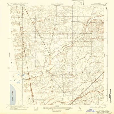 YellowMaps Arcade CA topo map, 1:31680 Scale, 7.5 X 7.5 Minute, Historical, 1911, Updated 1942, 19.8 x 16.4 in - Polypropylene