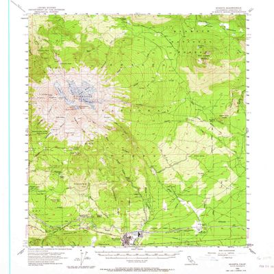 YellowMaps Shasta CA topo map, 1:62500 Scale, 15 X 15 Minute, Historical, 1954, Updated 1964, 20.7 x 16.6 in - Tyvek