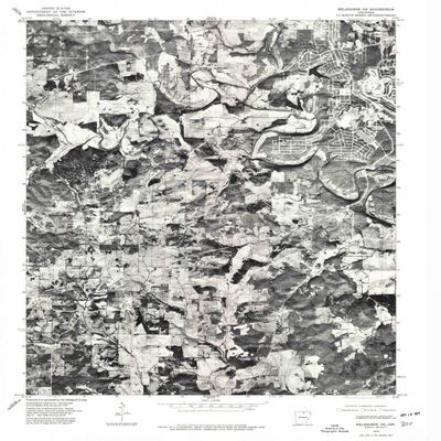 YellowMaps Melbourne NE AR topo map, 1:24000 Scale, 7.5 X 7.5 Minute, Historical, 1976, Updated 1977, 26.7 x 21.9 in - Polypropylene