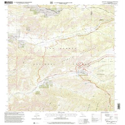 YellowMaps Apache Canyon CA topo map, 1:24000 Scale, 7.5 X 7.5 Minute, Historical, 1995, Updated 2000, 26.7 x 22 in - Polypropylene