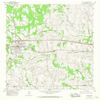 YellowMaps Flatonia TX topo map, 1:24000 Scale, 7.5 X 7.5 Minute, Historical, 1965, Updated 1967, 26.9 x 23 in - Polypropylene
