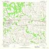 YellowMaps Flatonia TX topo map, 1:24000 Scale, 7.5 X 7.5 Minute, Historical, 1965, Updated 1967, 26.9 x 23 in - Polypropylene view 1