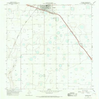 YellowMaps Lockney TX topo map, 1:24000 Scale, 7.5 X 7.5 Minute, Historical, 1965, Updated 1968, 26.8 x 22.1 in - Tyvek