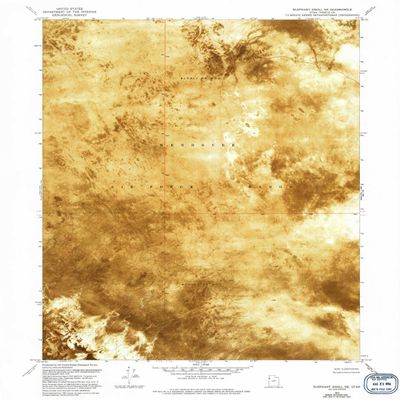 YellowMaps Elephant Knoll NE UT topo map, 1:24000 Scale, 7.5 X 7.5 Minute, Historical, 1972, Updated 1994, 26.6 x 21.8 in - Polypropylene