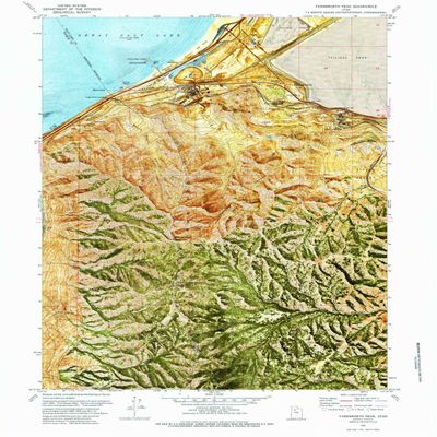 YellowMaps Farnsworth Peak UT topo map, 1:24000 Scale, 7.5 X 7.5 Minute, Historical, 1972, Updated 1984, 26.6 x 21.9 in - Polypropylene