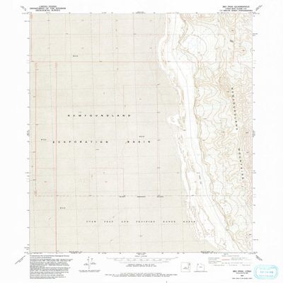 YellowMaps Big Pass UT topo map, 1:24000 Scale, 7.5 X 7.5 Minute, Historical, 1991, Updated 1991, 26.9 x 21.8 in - Polypropylene