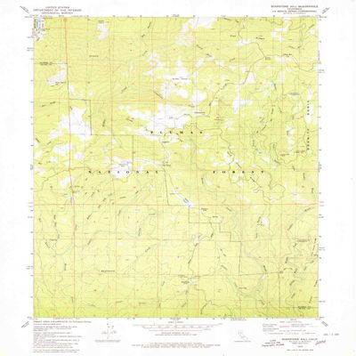 YellowMaps Soapstone Hill CA topo map, 1:24000 Scale, 7.5 X 7.5 Minute, Historical, 1979, Updated 1980, 26.8 x 21.9 in - Polypropylene