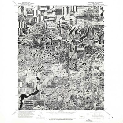 YellowMaps Kongsberg SE ND topo map, 1:24000 Scale, 7.5 X 7.5 Minute, Historical, 1974, Updated 1975, 27.1 x 22.1 in - Polypropylene