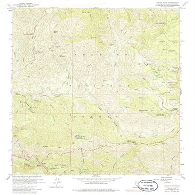 YellowMaps Chilao Flat CA topo map, 1:24000 Scale, 7.5 X 7.5 Minute, Historical, 1959, Updated 1986, 26.8 x 22 in - Tyvek