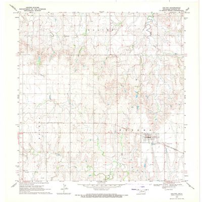 YellowMaps Goltry OK topo map, 1:24000 Scale, 7.5 X 7.5 Minute, Historical, 1969, Updated 1971, 27.4 x 22.5 in - Polypropylene