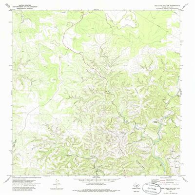 Bee Cave Hollow TX topo map, 1:24000 Scale, 7.5 X 7.5 Minute, Historical, 1971, Updated 1986, 27.1 x 23.2 in - Polypropylene
