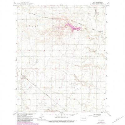 YellowMaps Ayr ND topo map, 1:24000 Scale, 7.5 X 7.5 Minute, Historical, 1967, Updated 1984, 26.8 x 22 in - Polypropylene