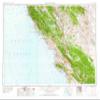 YellowMaps San Luis Obispo CA topo map, 1:250000 Scale, 1 X 2 Degree, Historical, 1958, Updated 1958, 22.3 x 31.4 in - Polypropylene view 1