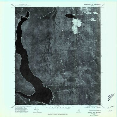 YellowMaps Presque Isle SW ME topo map, 1:24000 Scale, 7.5 X 7.5 Minute, Historical, 1975, Updated 1981, 27.3 x 21.6 in - Polypropylene