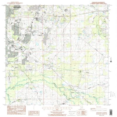 YellowMaps Barachias AL topo map, 1:24000 Scale, 7.5 X 7.5 Minute, Historical, 1987, Updated 1987, 26.8 x 22 in - Polypropylene