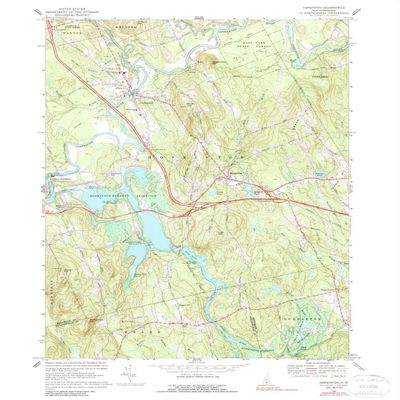 YellowMaps Hopkinton NH topo map, 1:24000 Scale, 7.5 X 7.5 Minute, Historical, 1967, Updated 1989, 26.9 x 22 in - Tyvek