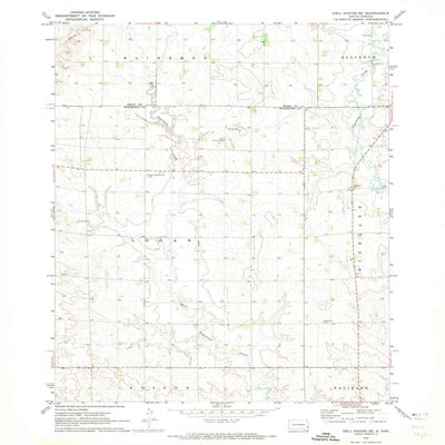 Dell Rapids SE SD topo map, 1:24000 Scale, 7.5 X 7.5 Minute, Historical, 1972, Updated 1973, 26.9 x 22 in - Polypropylene