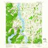 YellowMaps Ticonderoga NY topo map, 1:62500 Scale, 15 X 15 Minute, Historical, 1950, Updated 1960, 20.8 x 16.9 in - Polypropylene view 1