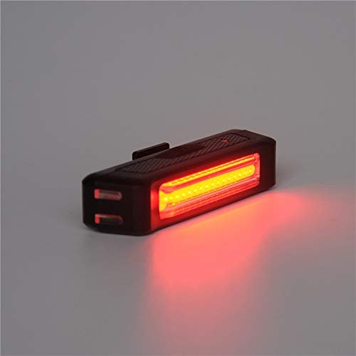MASO Rechargeable Bike Tail Light Ultra Bright LED Bike Front/Rear Light 6 Modes Waterproof Cycling Taillight Fits on Any Road Bikes, Mountain Bikes or Helmets for Optimum Cycling Safety(Red)