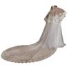 EllieHouse Cathedral Length 2 Tier Lace Bridal Wedding Veil For Bride Ivory 3 M view 1