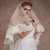 EllieHouse Cathedral Length 2 Tier Lace Bridal Wedding Veil For Bride Ivory 3 M view 2