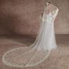 EllieHouse Cathedral Length 2 Tier Lace Bridal Wedding Veil For Bride Ivory 3 M view 4