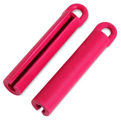 Bestcuemakers Billiard Pool Cue Rubber Hanger Holder, 3.5 inches, Pack of 2 (Red)