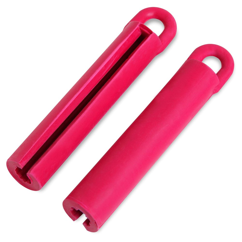Bestcuemakers Billiard Pool Cue Rubber Hanger Holder, 3.5 inches, Pack of 2 (Red)