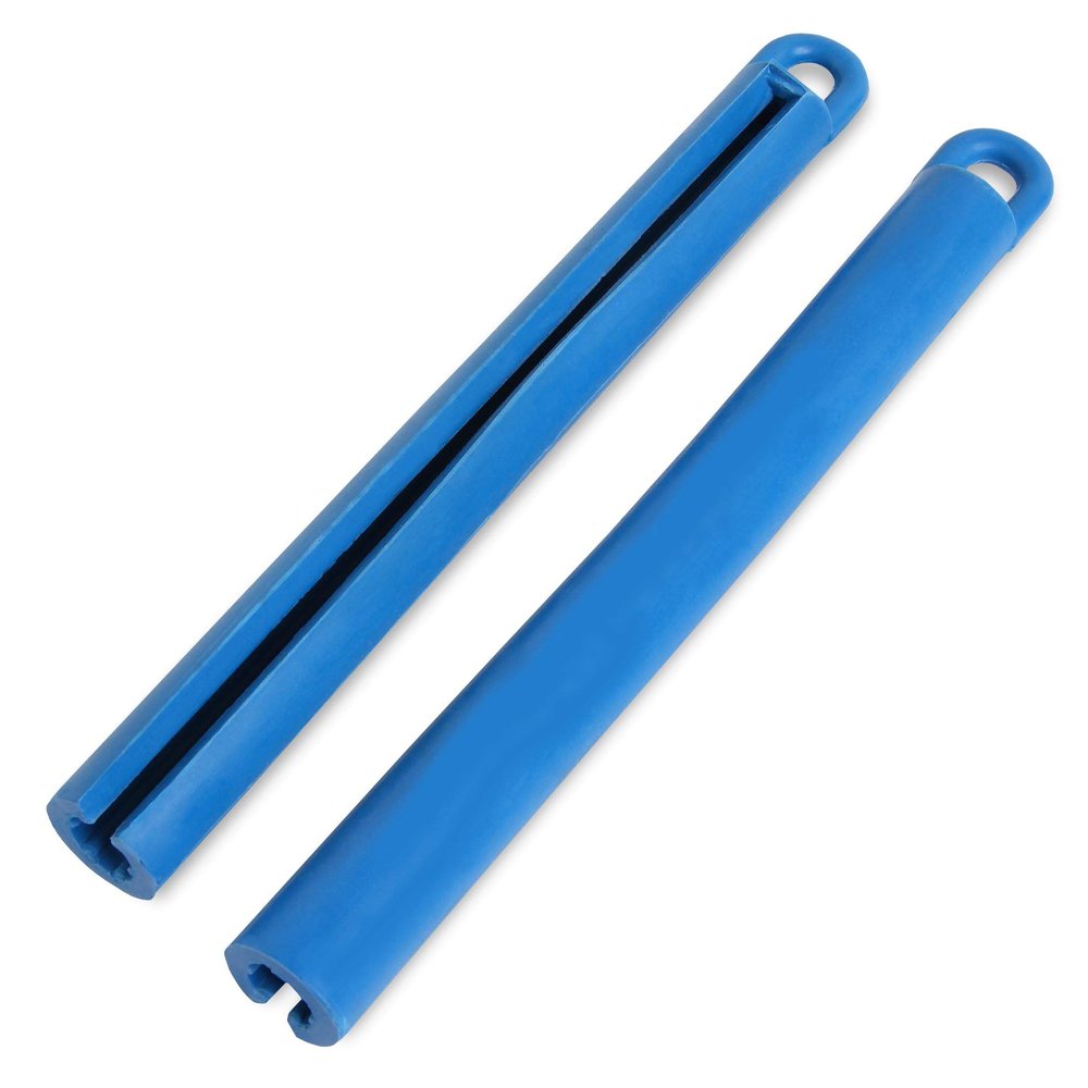 Bestcuemakers Billiard Pool Cue Rubber Hanger Holder, 7 inches, Pack of 2 (Blue)