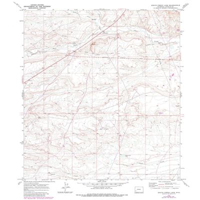 YellowMaps Shute Creek Lake WY topo map, 1:24000 Scale, 7.5 X 7.5 Minute, Historical, 1969, Updated 1980, 27 x 21.8 in - Polypropylene