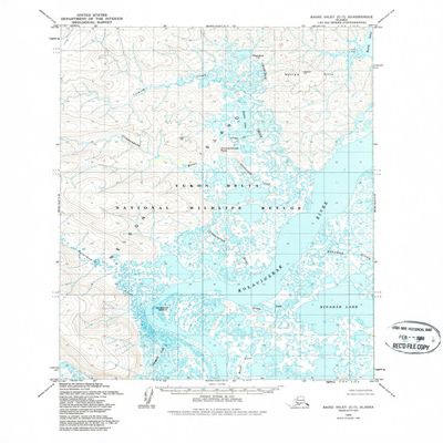 YellowMaps Baird Inlet C 7 AK topo map, 1:63360 Scale, 15 X 15 Minute, Historical, 1954, Updated 1988, 21.8 x 18.1 in - Polypropylene