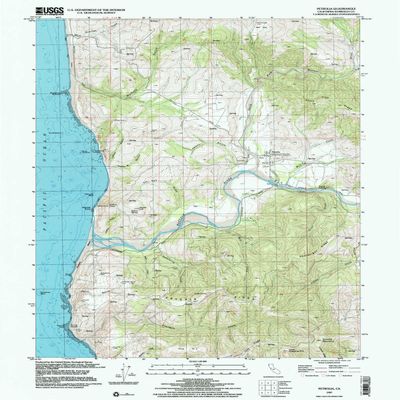 Petrolia CA topo map, 1:24000 Scale, 7.5 X 7.5 Minute, Historical, 1997, Updated 2002, 26.9 x 21.5 in - Polypropylene