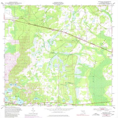 YellowMaps Baywood FL topo map, 1:24000 Scale, 7.5 X 7.5 Minute, Historical, 1949, Updated 1980, 26.8 x 21.9 in - Tyvek