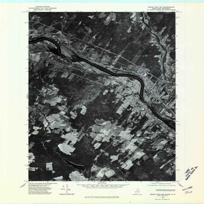 YellowMaps Grand Isle SW ME topo map, 1:24000 Scale, 7.5 X 7.5 Minute, Historical, 1975, Updated 1981, 27.5 x 21.5 in - Polypropylene