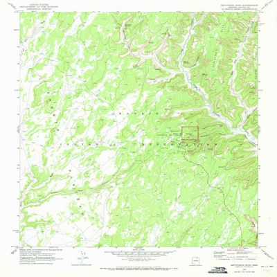 YellowMaps Betatakin Ruin AZ topo map, 1:24000 Scale, 7.5 X 7.5 Minute, Historical, 1970, Updated 1973, 26.9 x 21.3 in - Tyvek