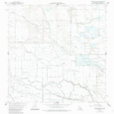 YellowMaps Turner Ranch CA topo map, 1:24000 Scale, 7.5 X 7.5 Minute, Historical, 1961, Updated 1985, 26.8 x 21.5 in - Tyvek