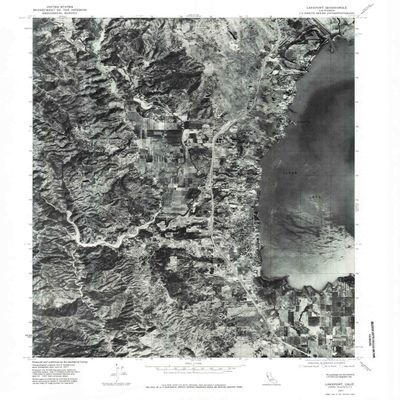 YellowMaps Lakeport CA topo map, 1:24000 Scale, 7.5 X 7.5 Minute, Historical, 1977, Updated 1979, 26.7 x 21.9 in - Polypropylene