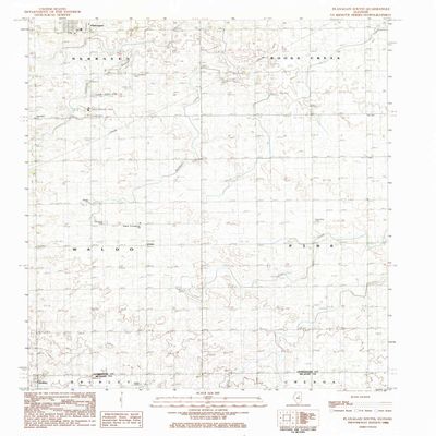 YellowMaps Flanagan South IL topo map, 1:24000 Scale, 7.5 X 7.5 Minute, Historical, 1984, Updated 1985, 26.9 x 21 in - Tyvek